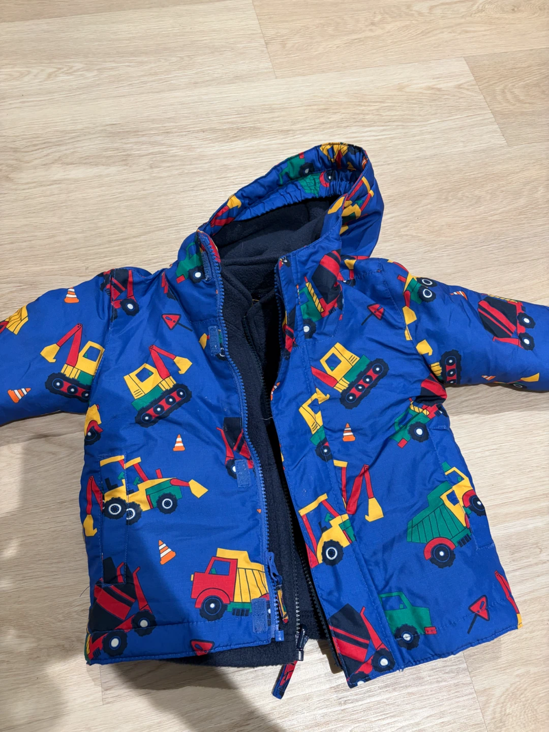The Children's Place Blue Construction Truck Jacket