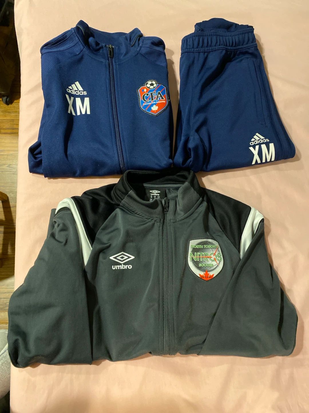 Track suit and jacket