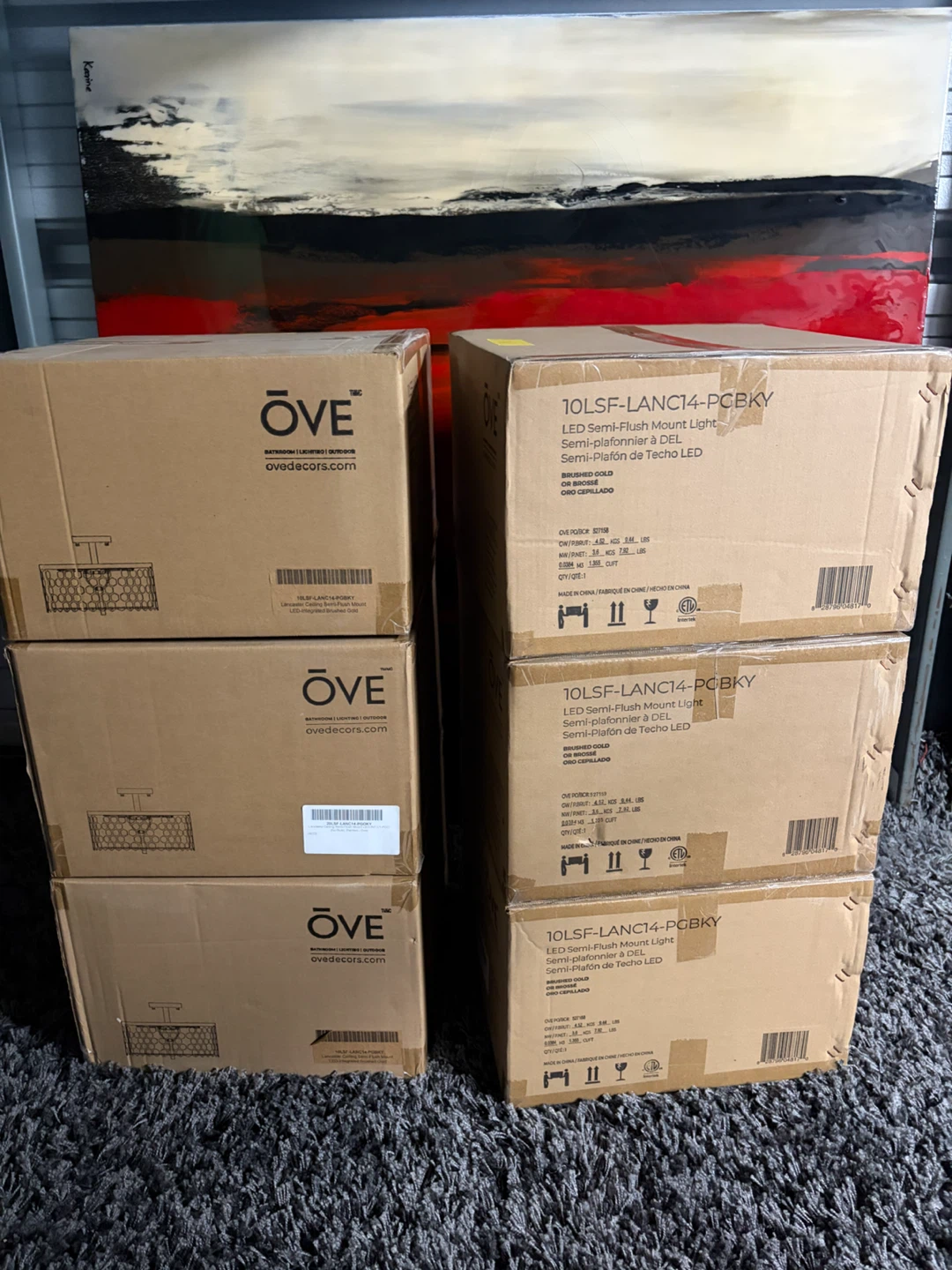 OVE Modern Farmhouse 5-Light Linear Pendant Chandelier - photo 3