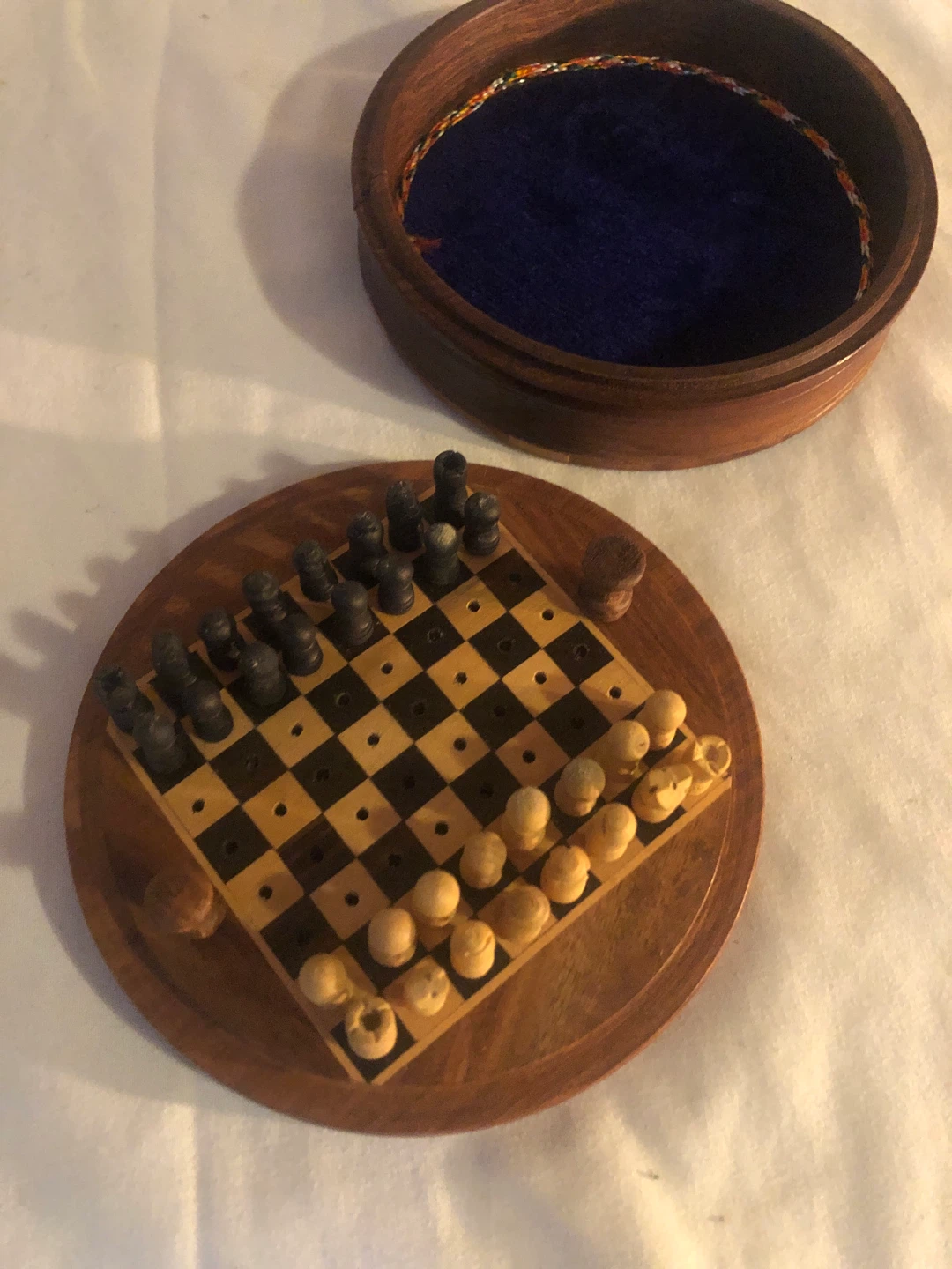 Wooden Travel Chess Set