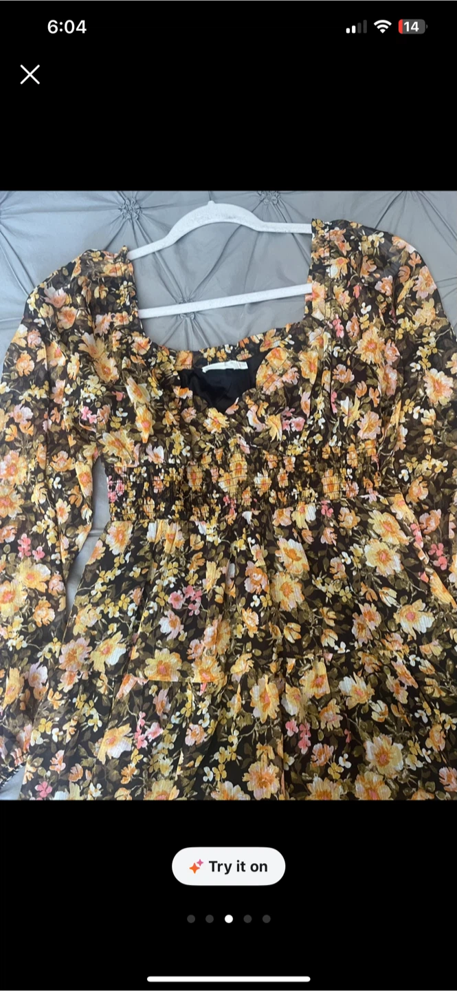 LUSH floral mini fall dress - photo 3