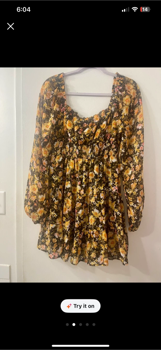 LUSH floral mini fall dress - photo 2