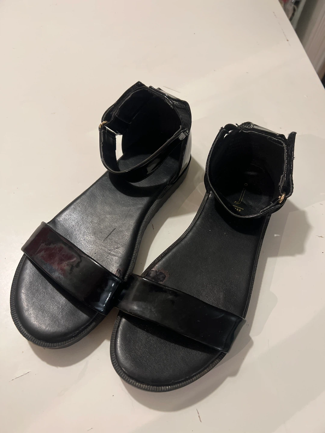 Black Flat Sandals