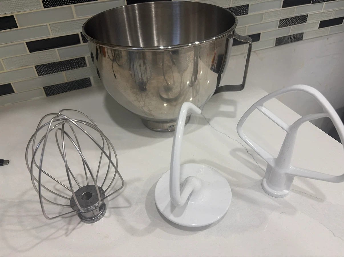 KitchenAid Stand Mixer Bowl and Attachments - photo 2