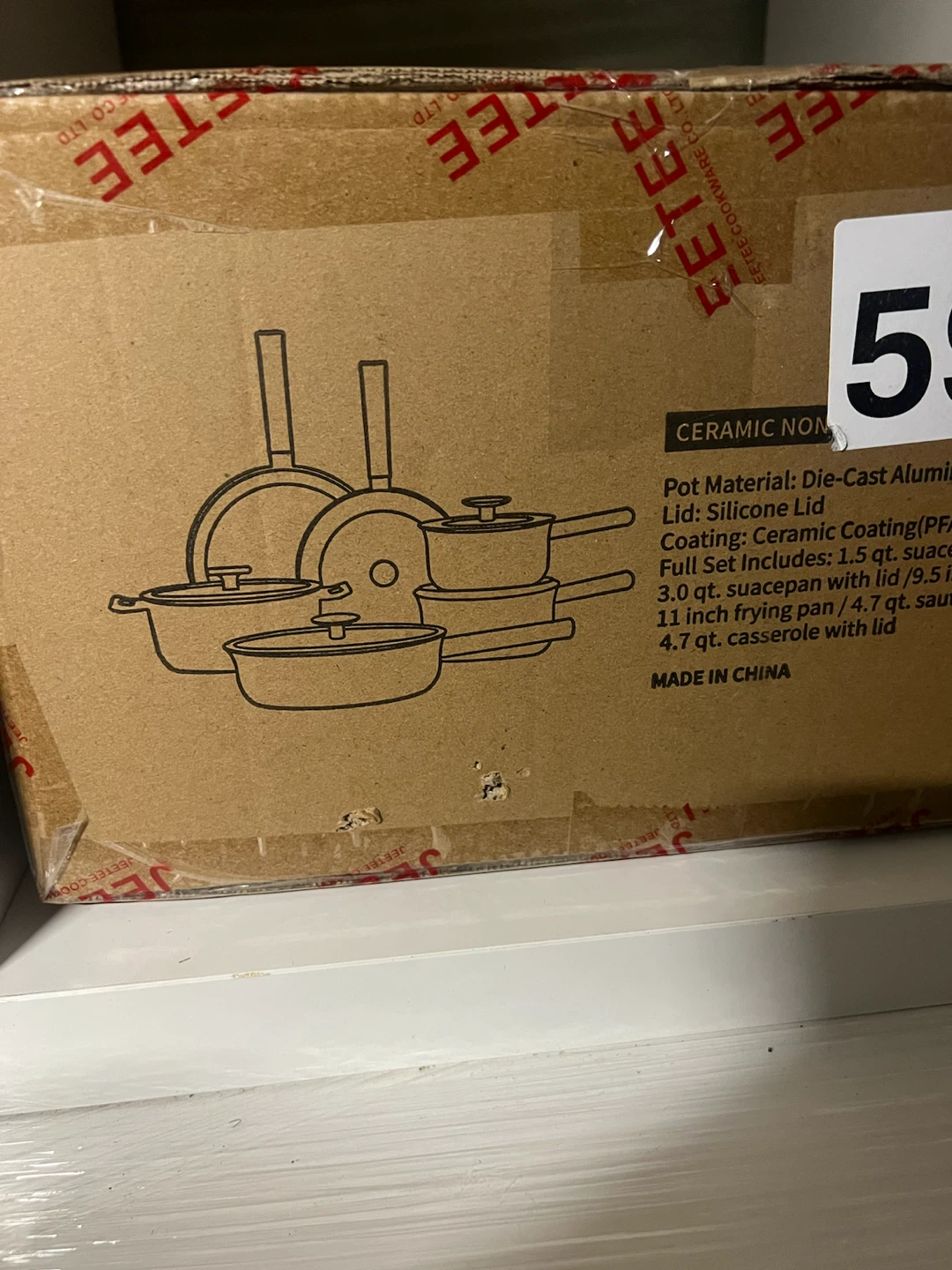 VKOC Ceramic Non-Stick Cookware Set