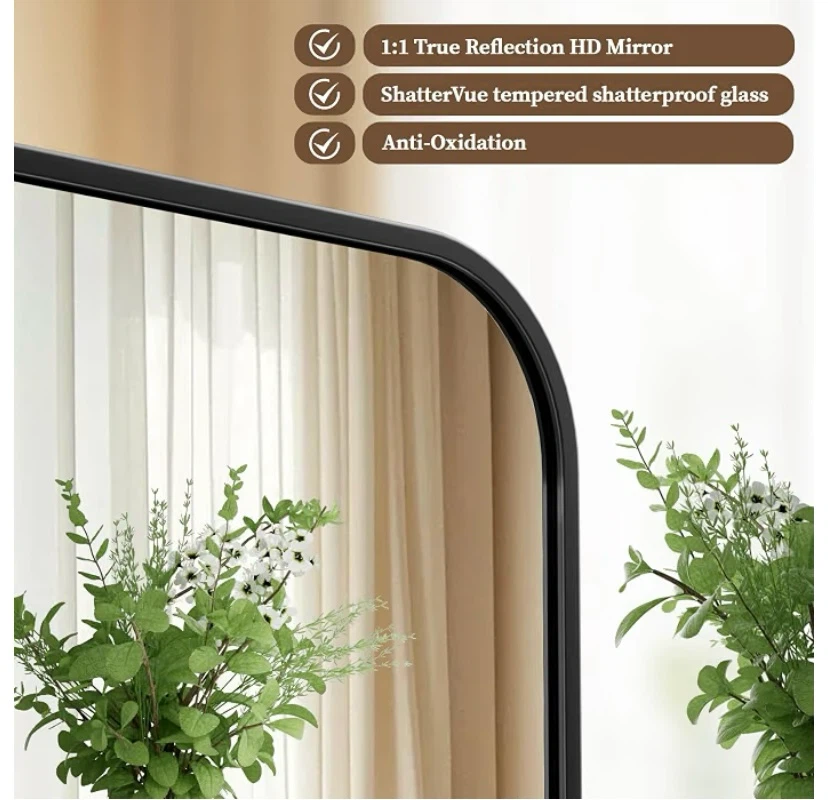 New BEAUTYPEAK Wall Mirror 24" x 36” - photo 2