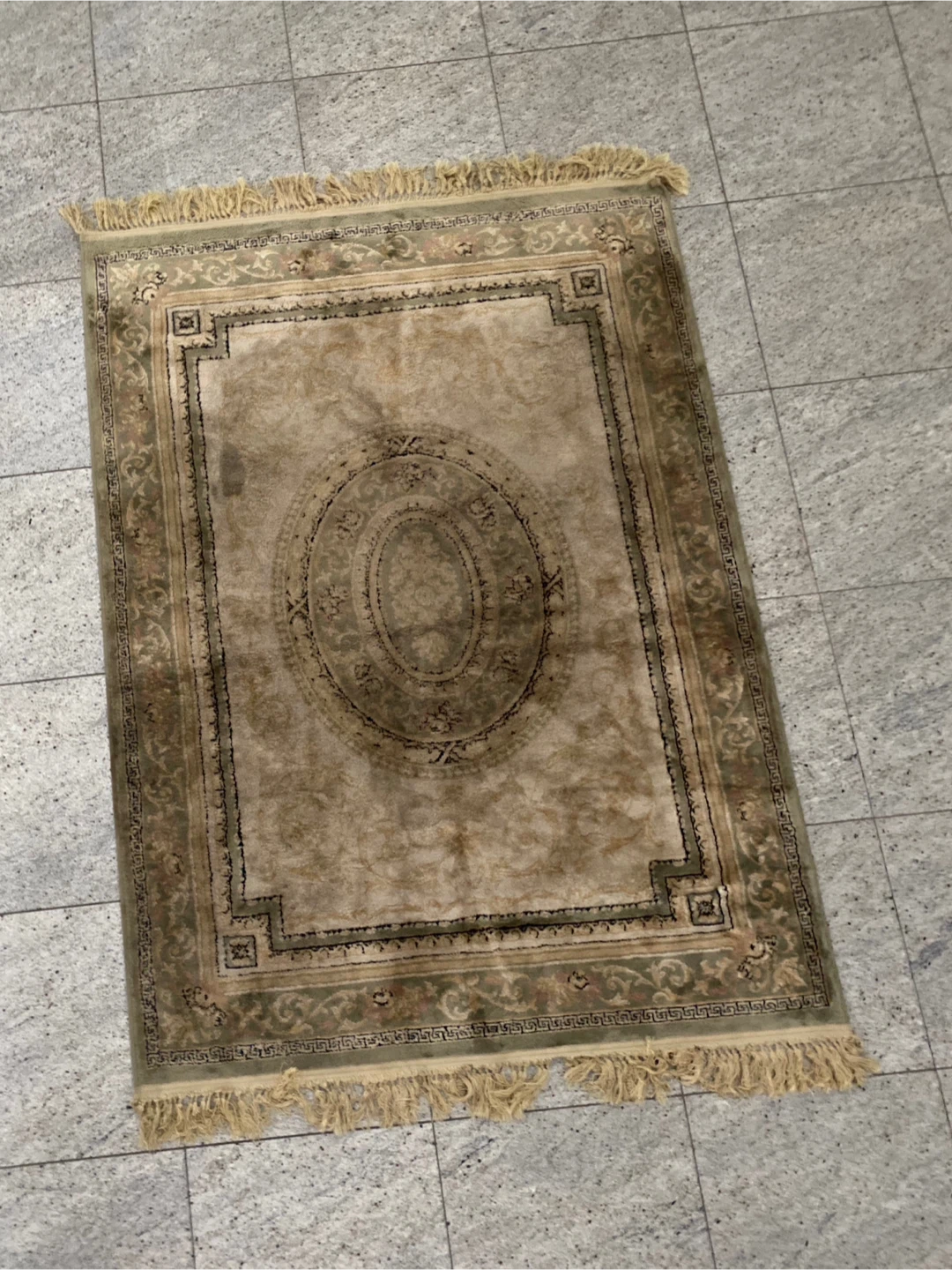Area Rug with Tassels