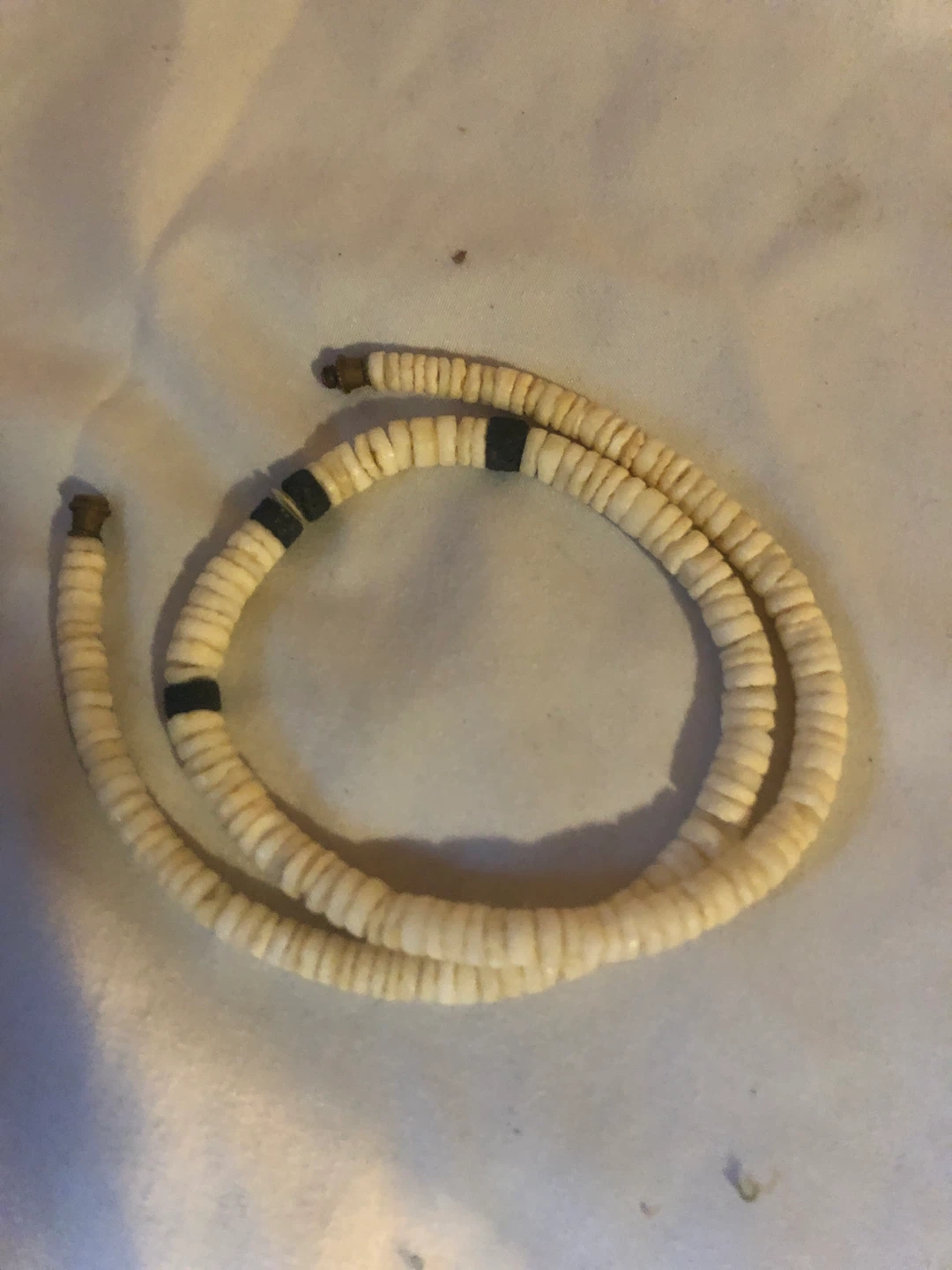 Beaded Necklace with Black Accents