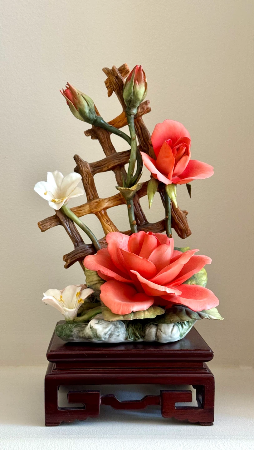 Vintage BIRKS Italy Porcelain Floral Sculpture