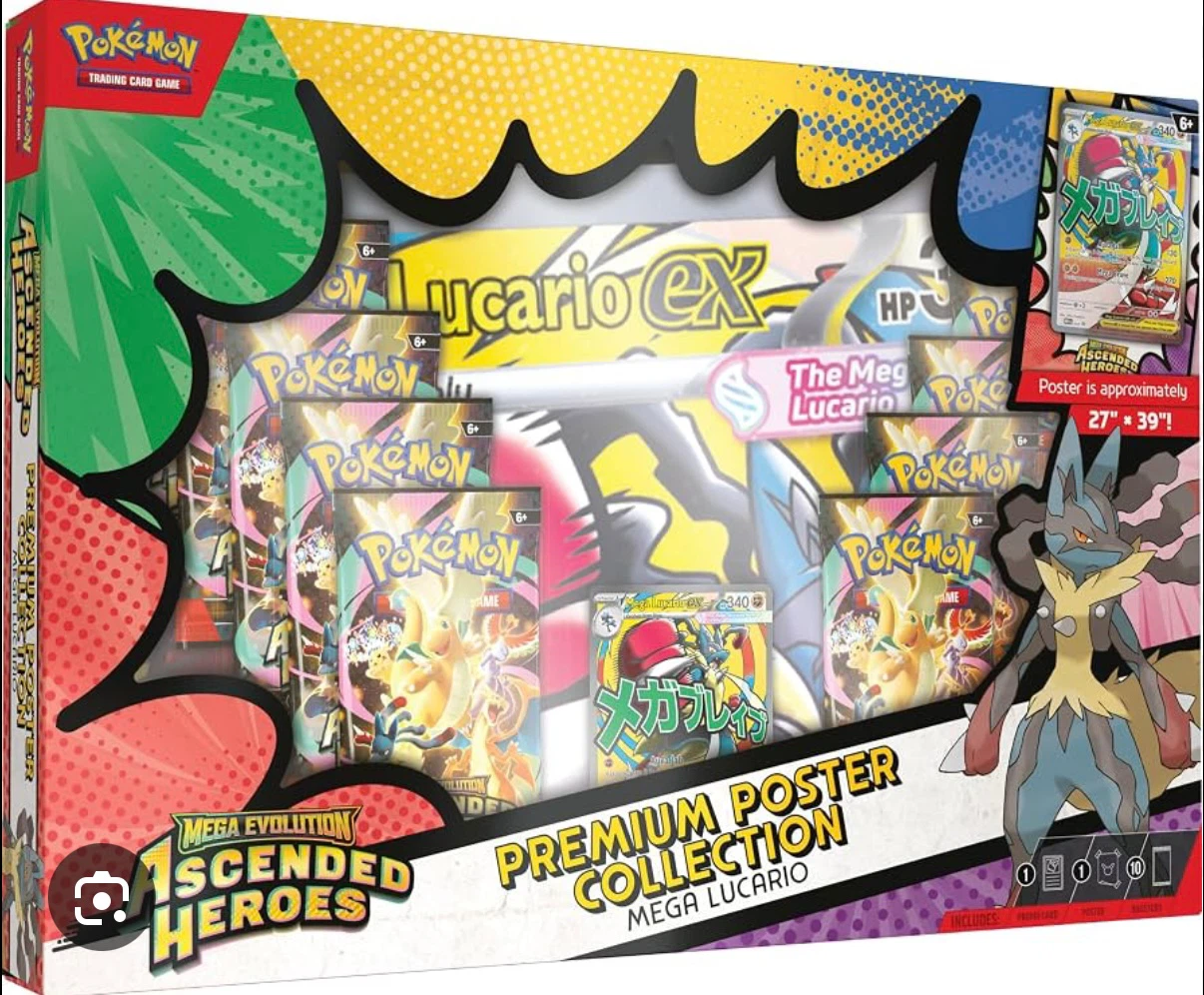 Pokemon Mega Lucario Premium Poster Collection Box