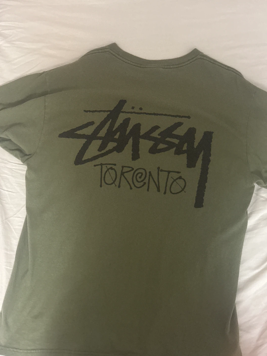 Green Stüssy Toronto Graphic T-Shirt Size M
