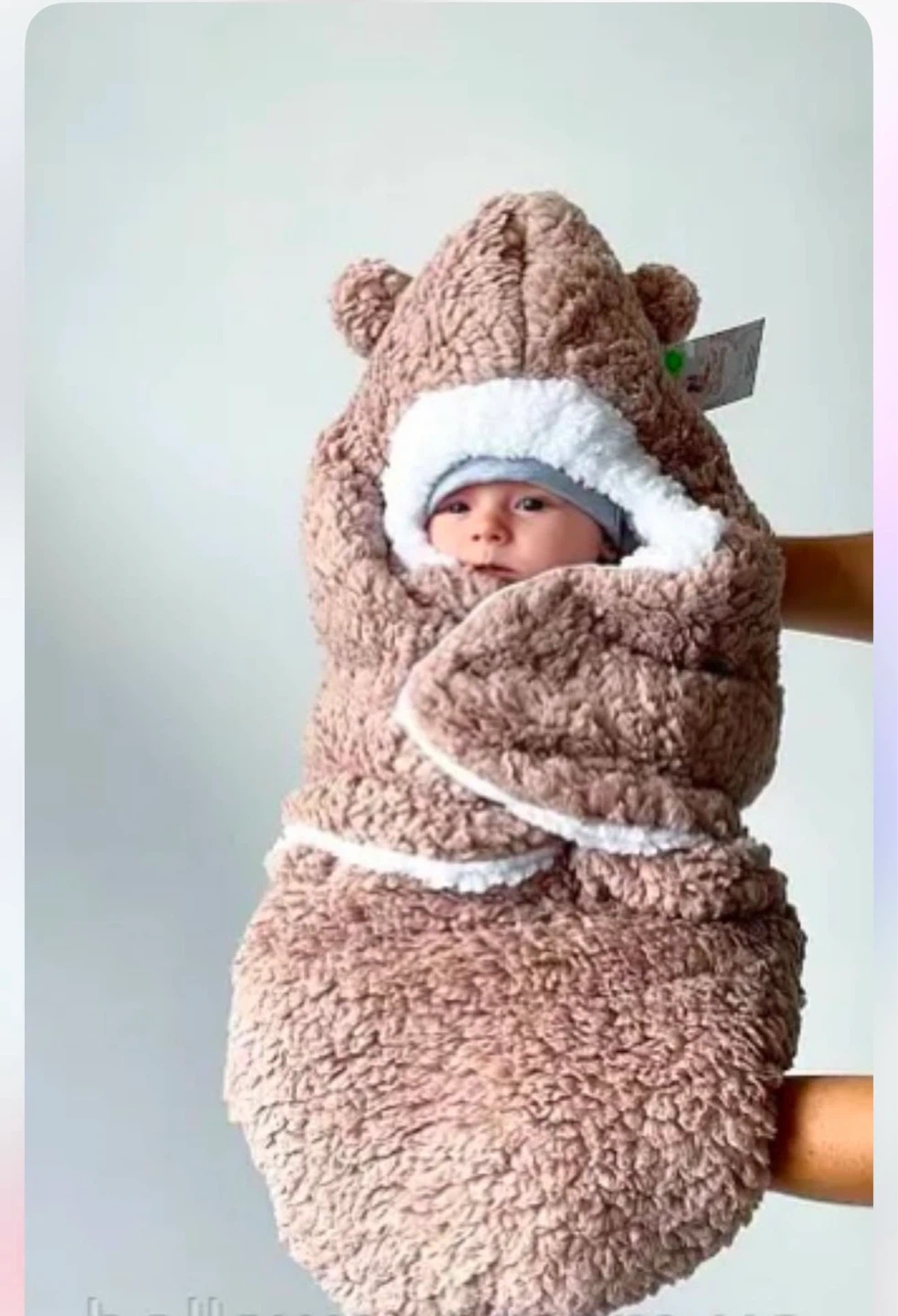 Teddy Baby Cocoon / Footmuff – 0–6 Months | Demi-Season
