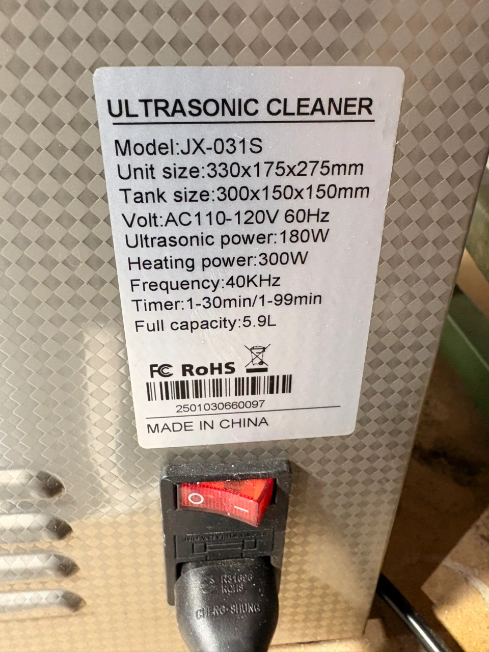 CREWORKS Digital Ultrasonic Cleaner JX-031S 5.9L - photo 4