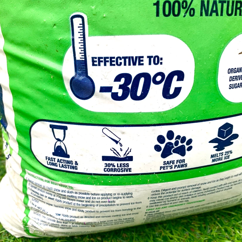 Ice Melt Salt Deicer Sidewalk Driveway Snow Winter Organic Melt - photo 4