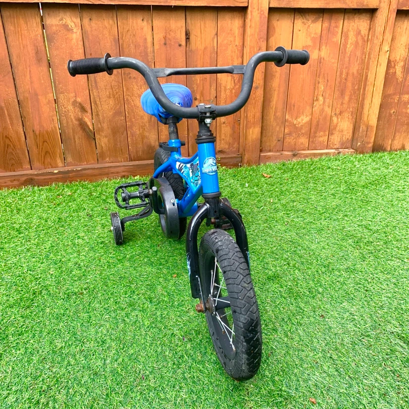 Kids Bike with Training Wheels Beginner Bicycle Blue Child Youth - photo 4