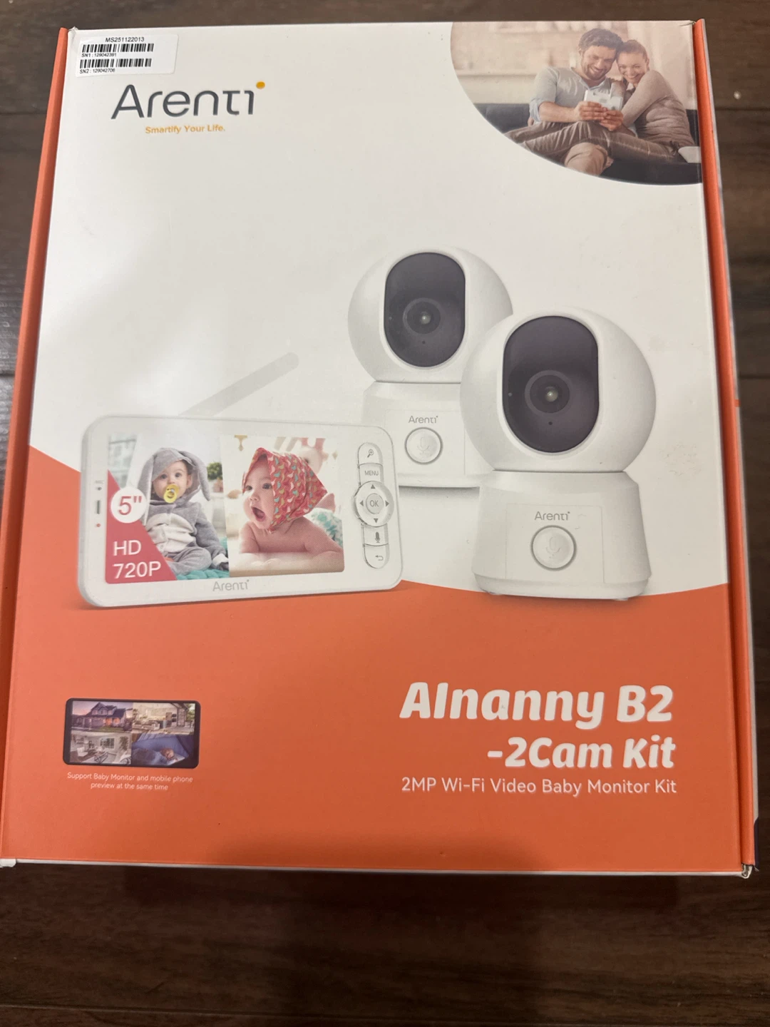 Arenti Alnanny B2 -2Cam Kit 2MP Wi-Fi Video Baby Monitor