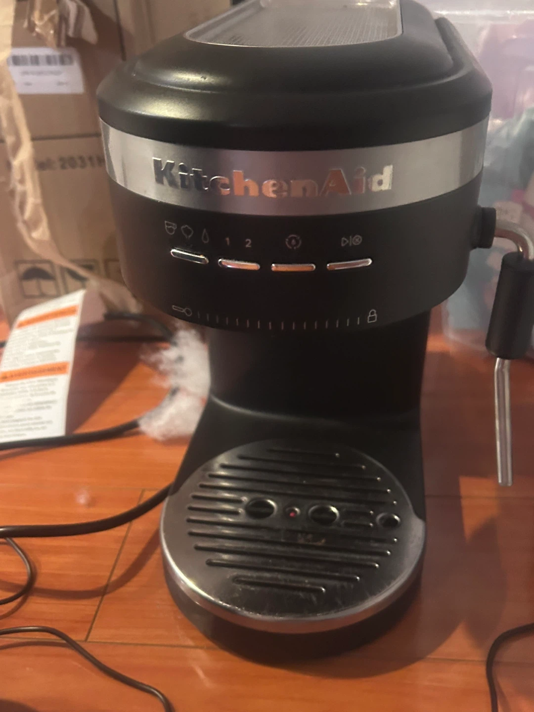 KitchenAid Burr Coffee Grinder and Espresso Machine - photo 3