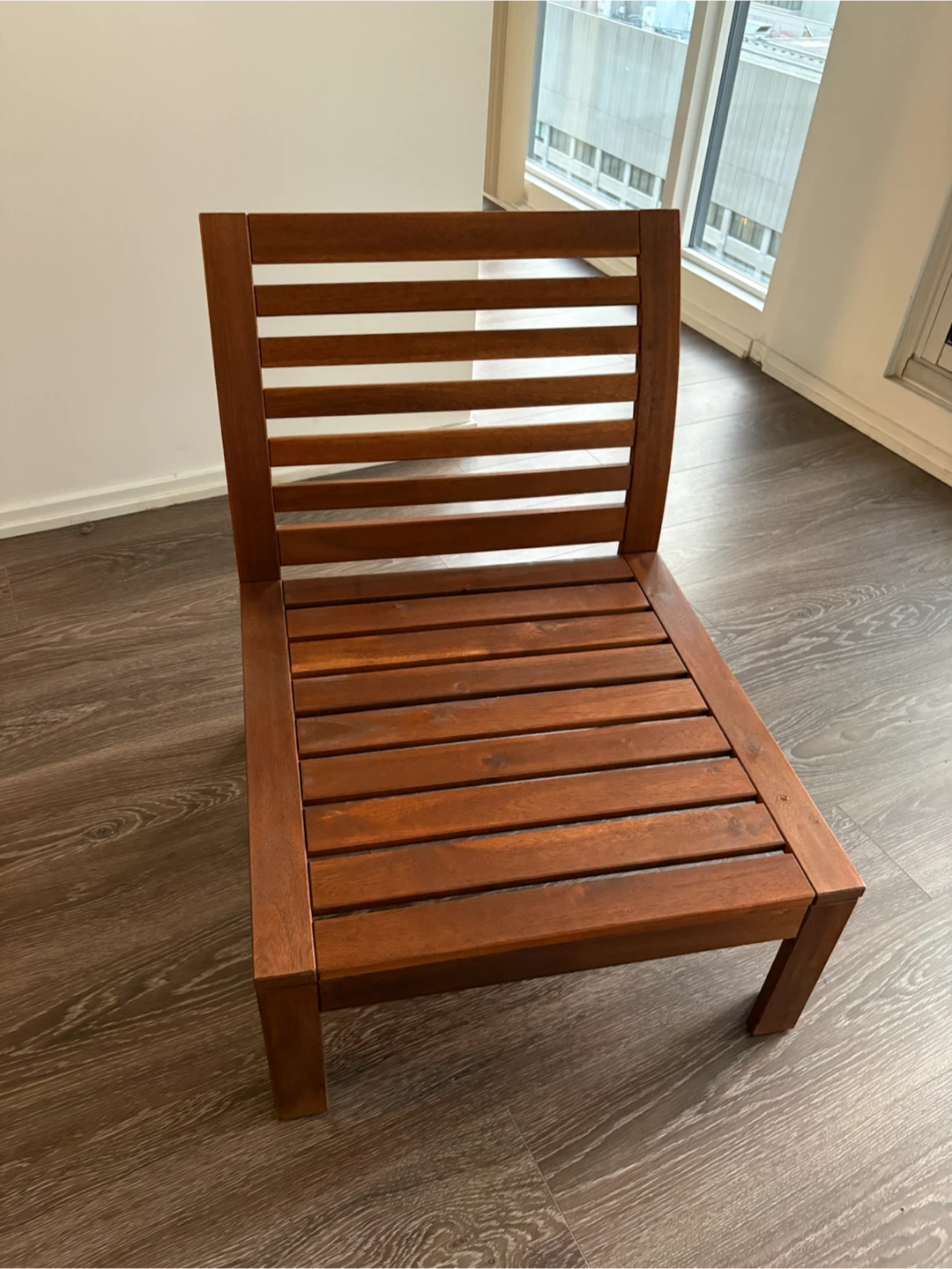 4 x Wooden Patio Chair Lounge Set