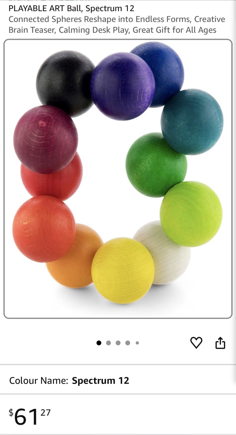 PLAYABLE ART Ball, Spectrum 12 - like brand new - photo 5