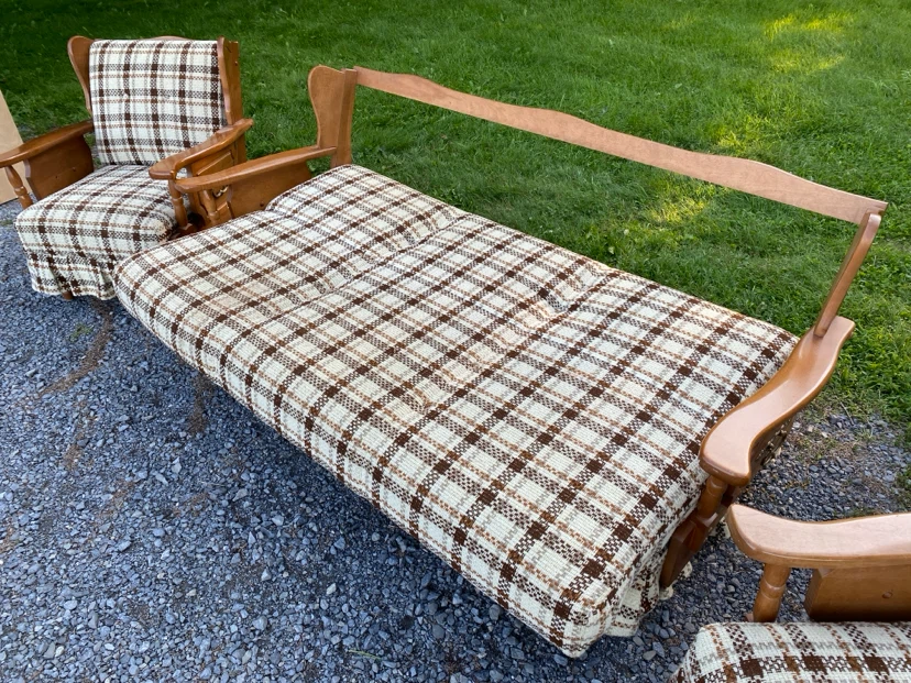Vintage Maple Sofa Bed & Armchair Set (CAN DELIVER) - photo 3