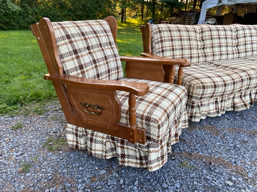 Vintage Maple Sofa Bed & Armchair Set (CAN DELIVER) - photo 4