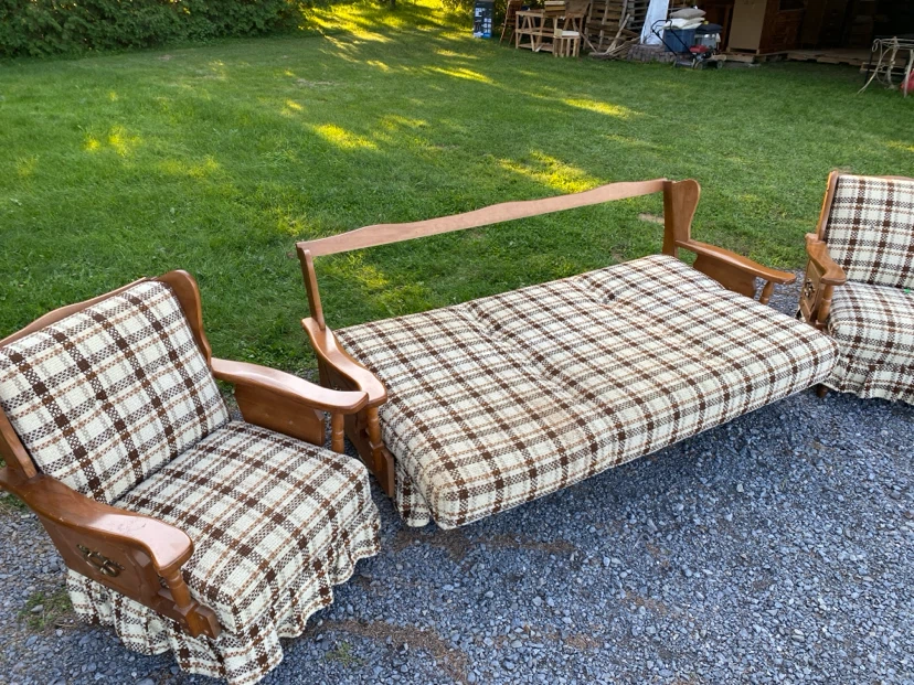 Vintage Maple Sofa Bed & Armchair Set (CAN DELIVER) - photo 5