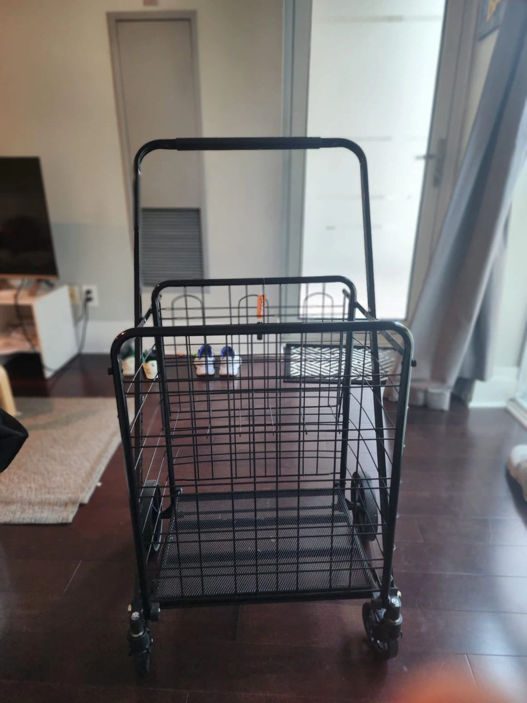 Black Shopping Cart with Removable Bag - photo 5