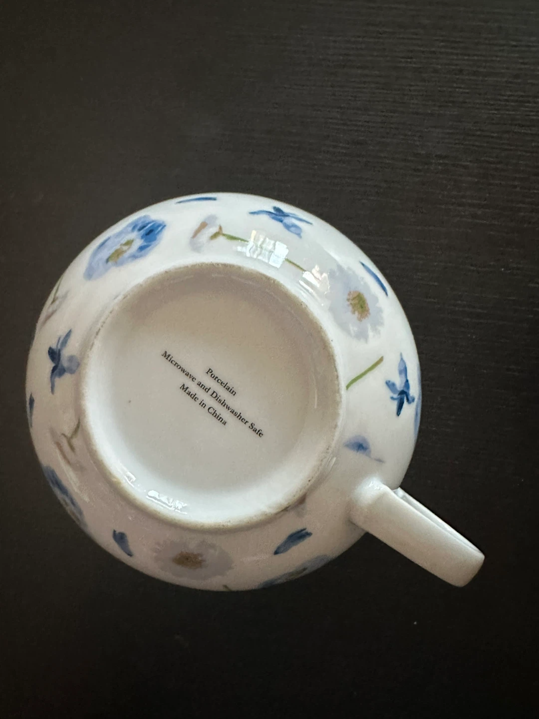 Teapot and Cup Set with Blue Floral Design - photo 3