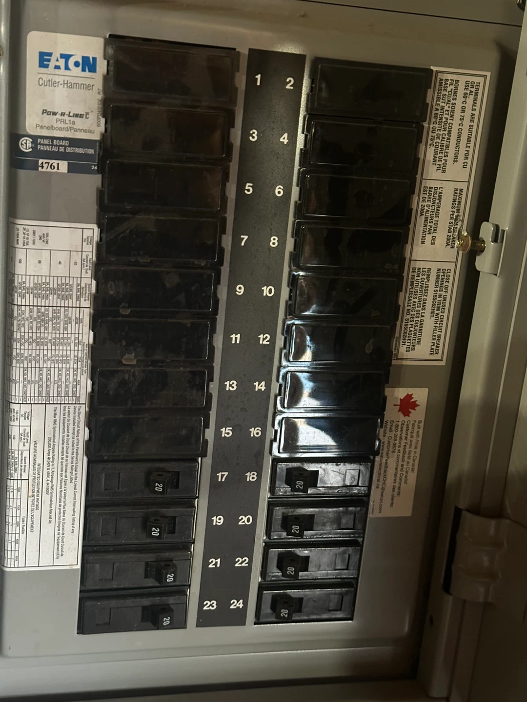 Cutler-Hammer Panelboard PL1A - photo 4