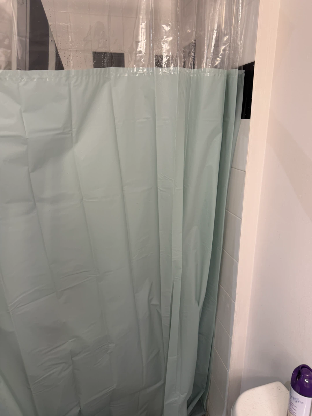 Splash Collection Shower Curtain with Hooks - photo 2