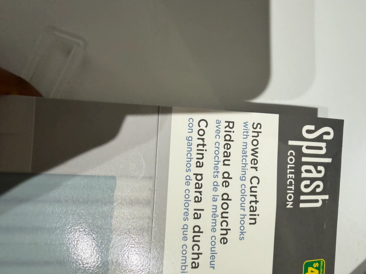 Splash Collection Shower Curtain with Hooks - photo 3