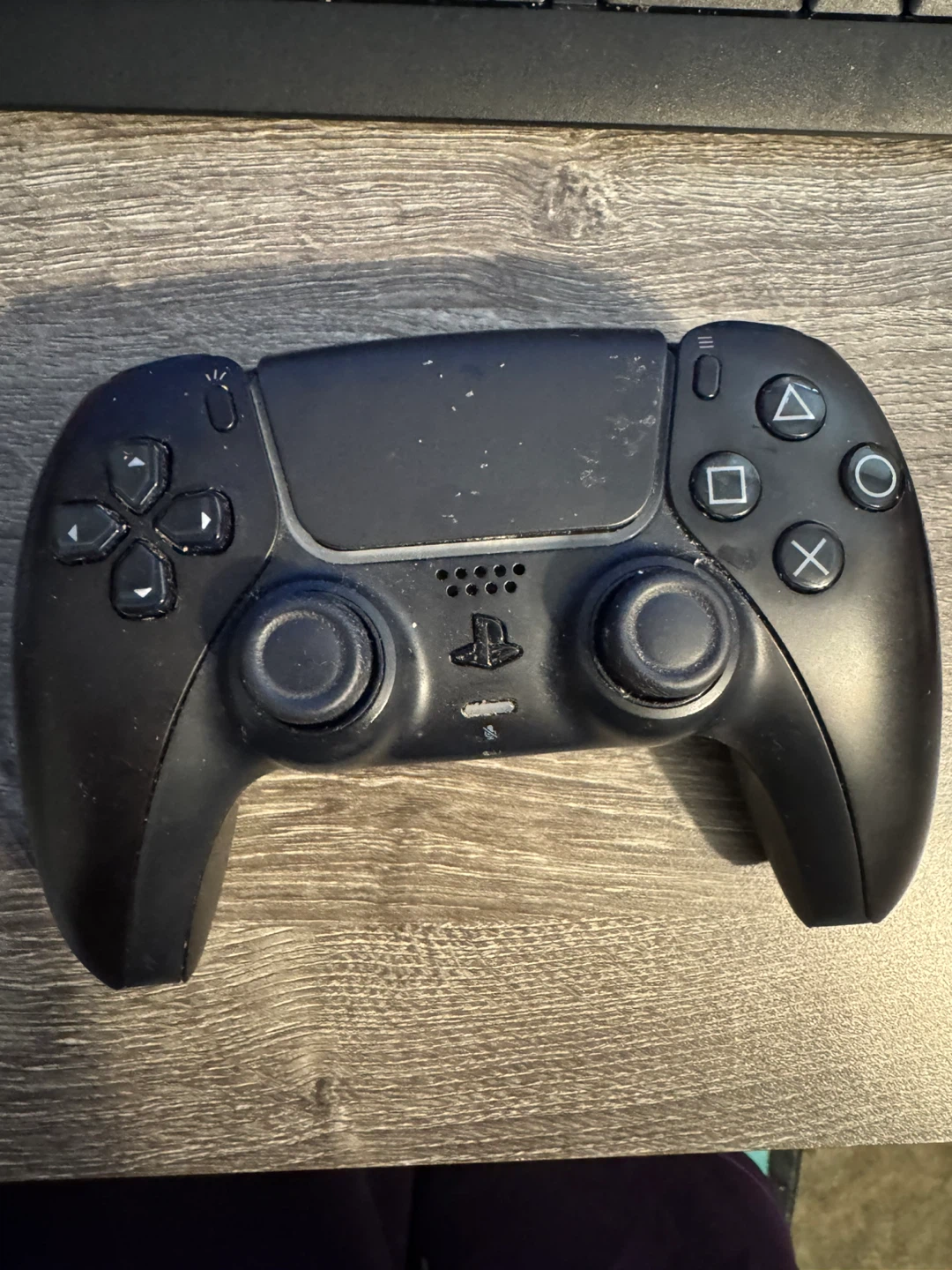 Black PS5 controller