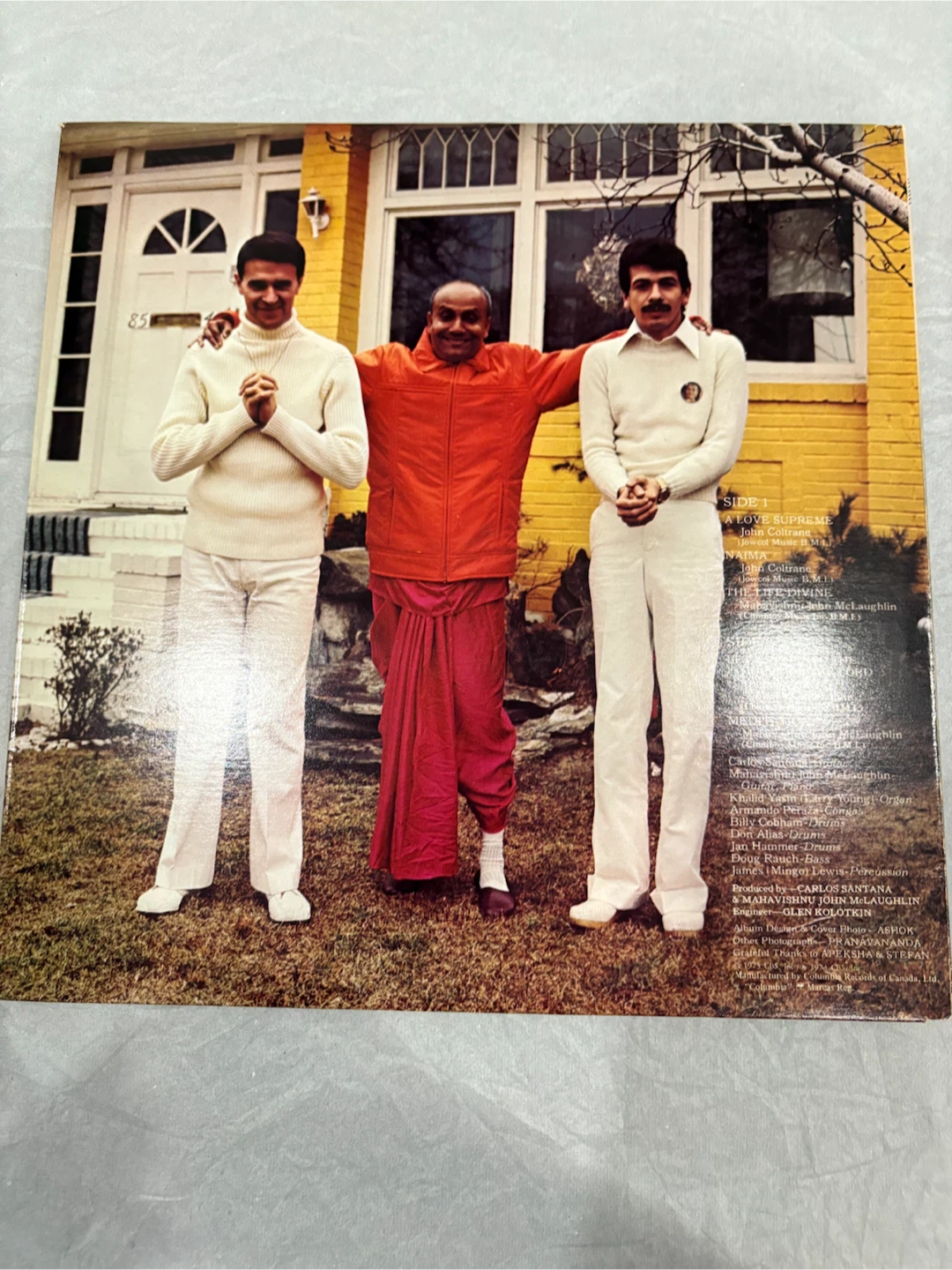 Vintage Carlos Santana & Mahavishnu John McLaughlin Vinyl Record - photo 3