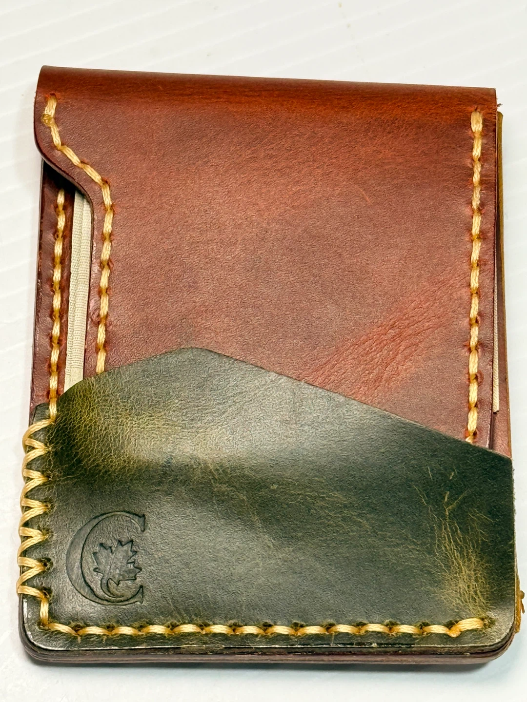 Handmade Leather Bifold Wallet - photo 5