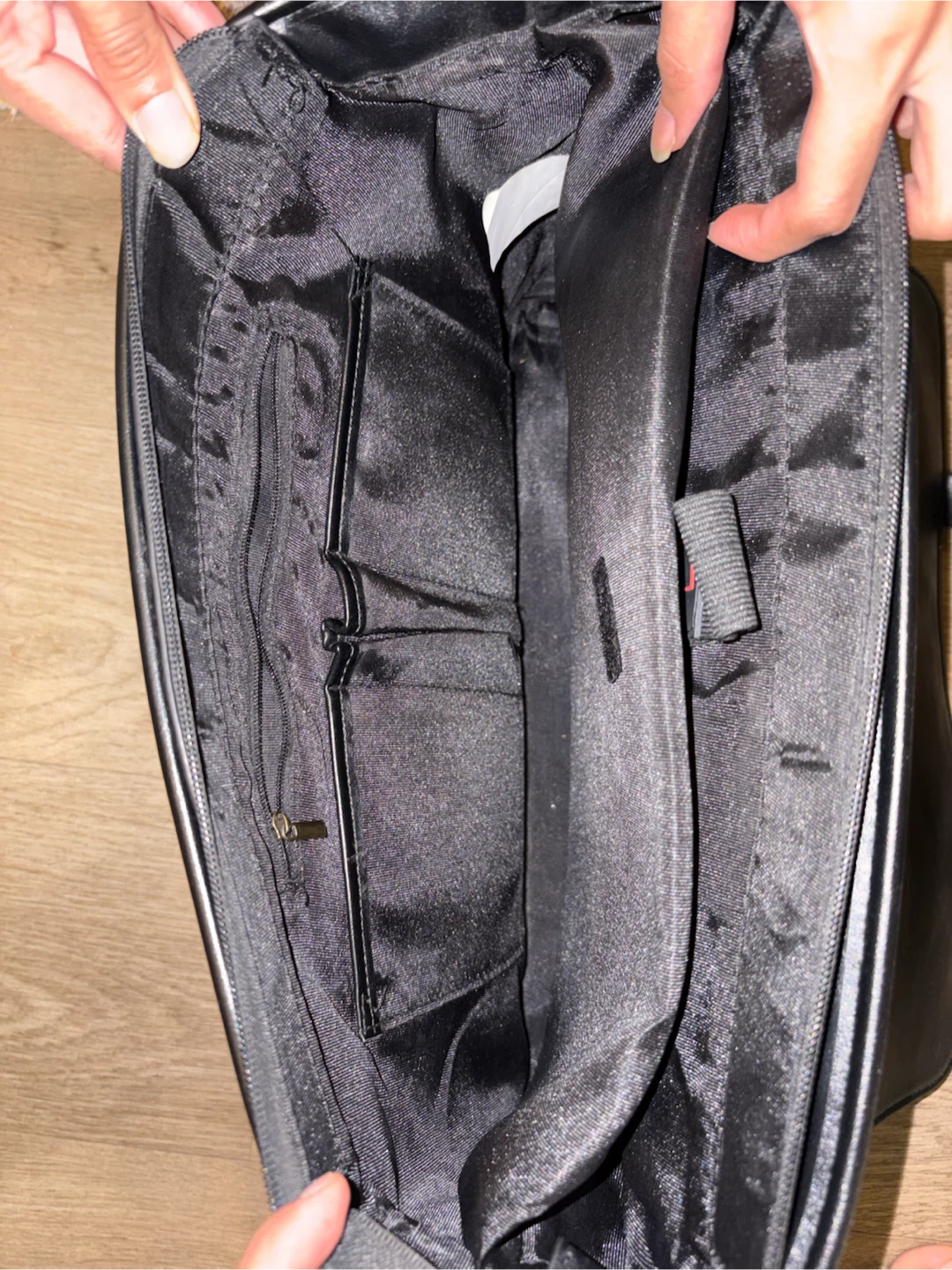 Black Briefcase with Shoulder Strap - photo 2