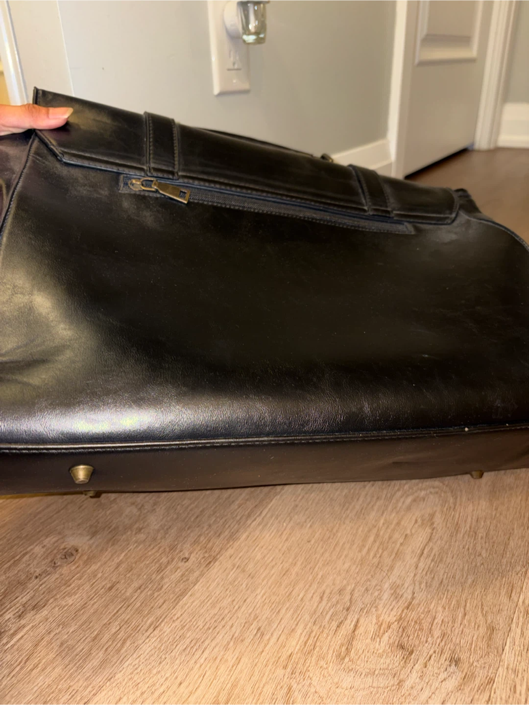 Black Briefcase with Shoulder Strap - photo 4