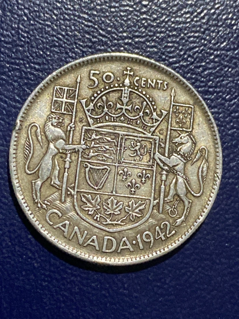 1942 Canada 50 Cent Coin