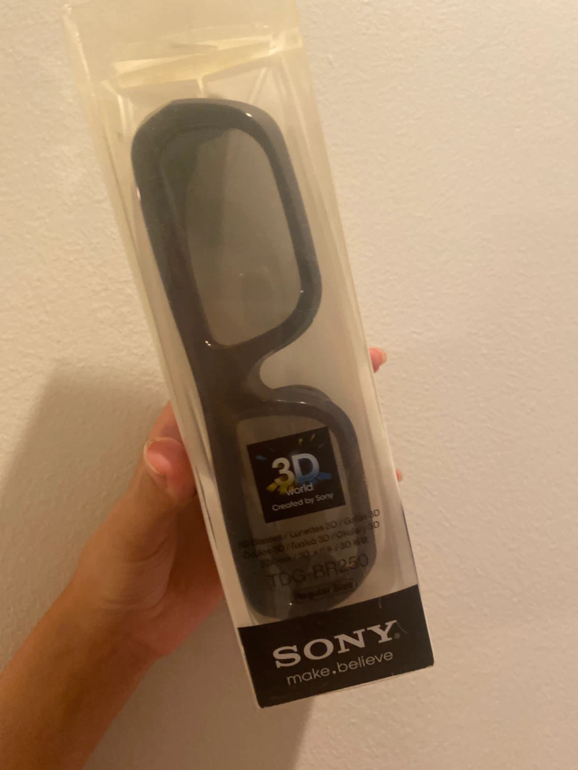 Sony 3D Glasses TDG-BR250 Black, Unopened