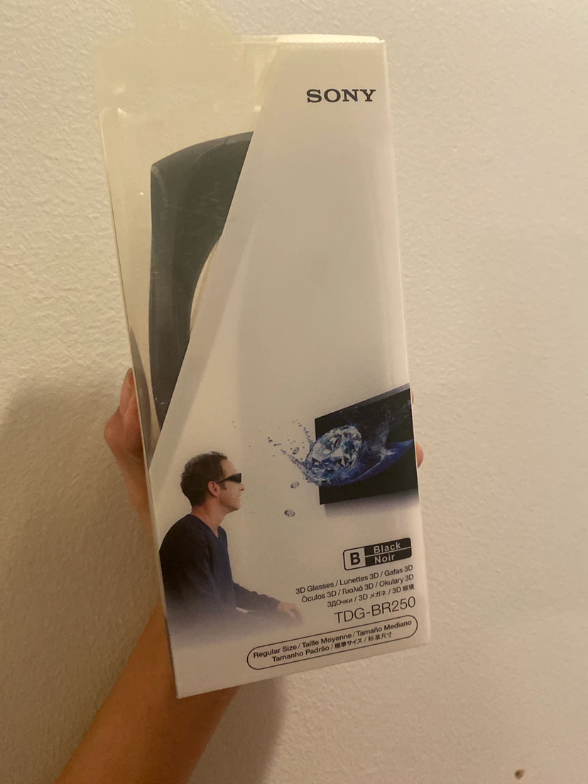 Sony 3D Glasses TDG-BR250 Black, Unopened - photo 3