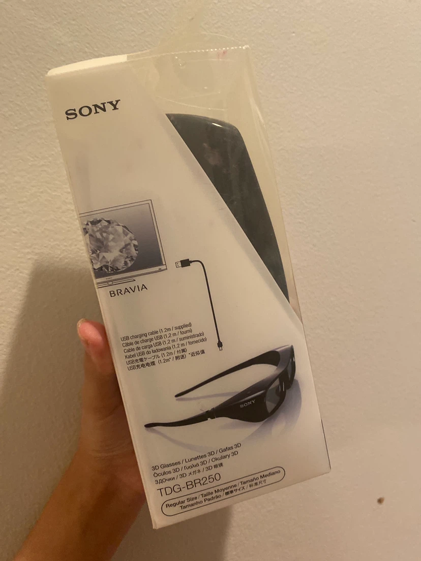 Sony 3D Glasses TDG-BR250 Black, Unopened - photo 4