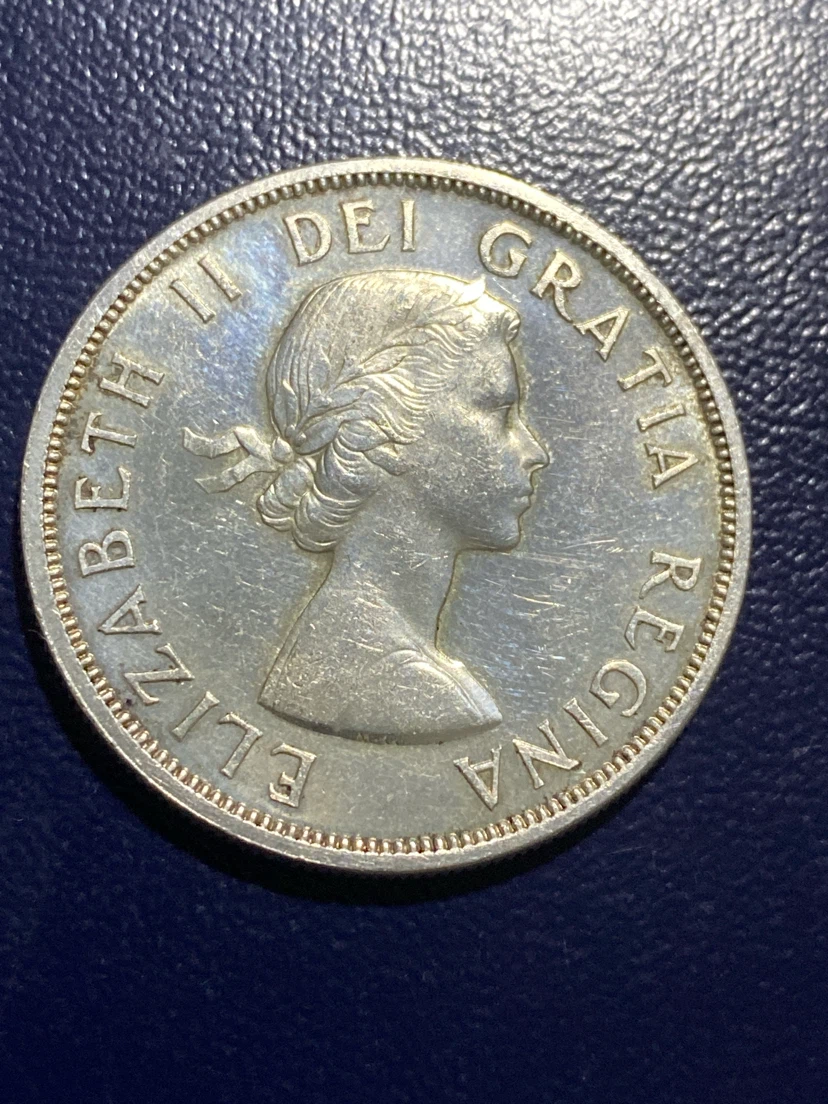 1958 Canada British Columbia Dollar Coin - photo 2