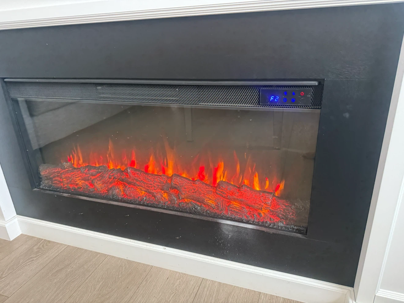 White Electric Fireplace Mantel - photo 4