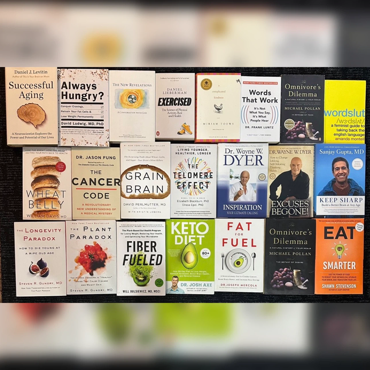 Successful aging, The cancer code, Keep sharp, Keto diet