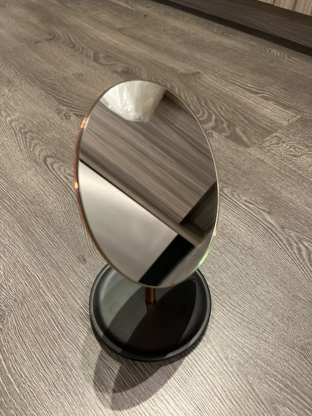 Copper Trim Vanity Mirror