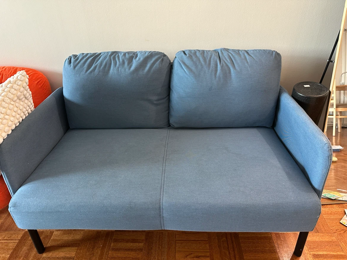 Blue Sofa& dining table - photo 3