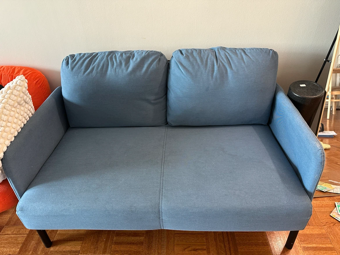 Blue Sofa& dining table - photo 5