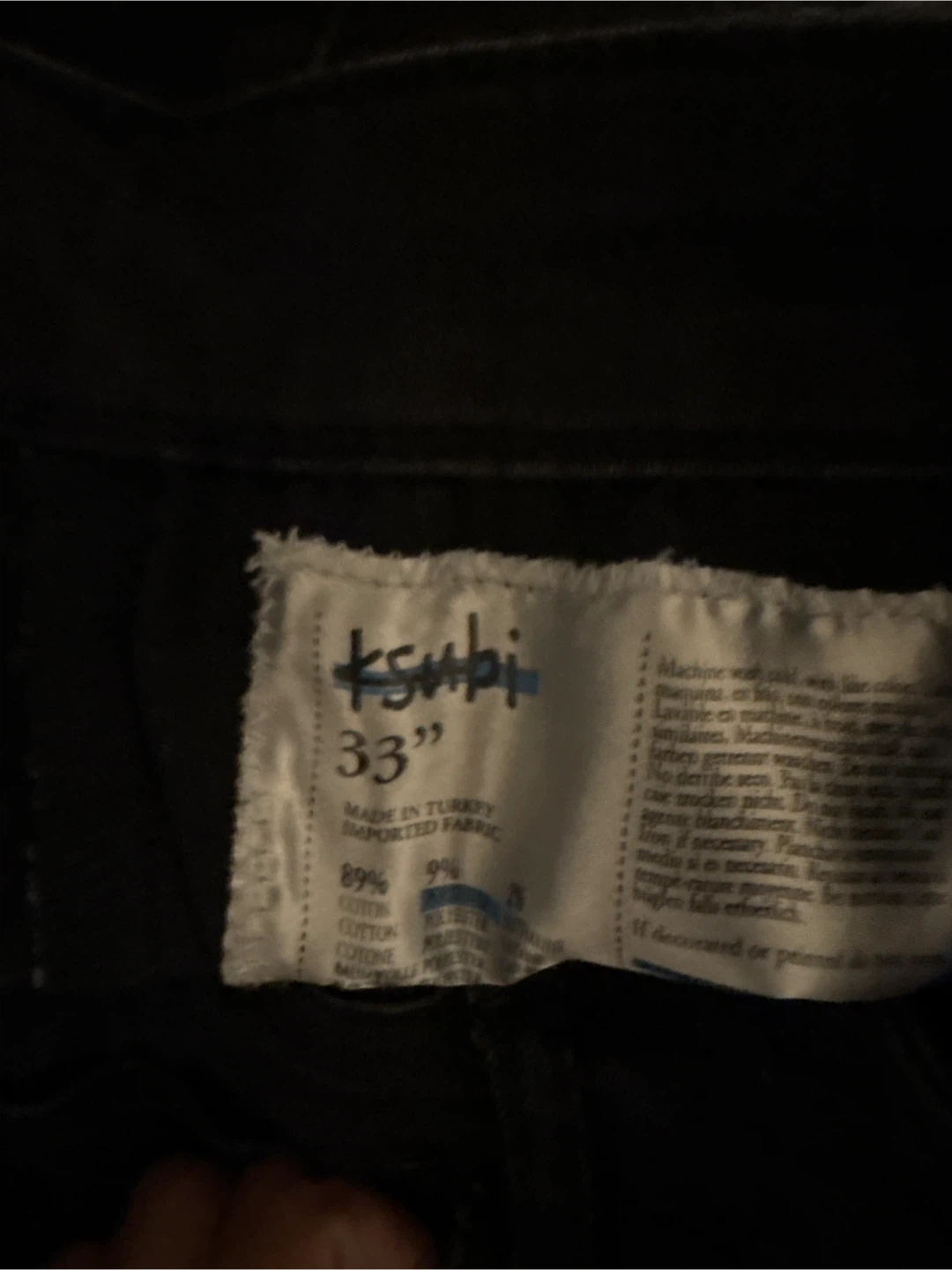 Ksubi Black Denim Jeans Size 33" - photo 3