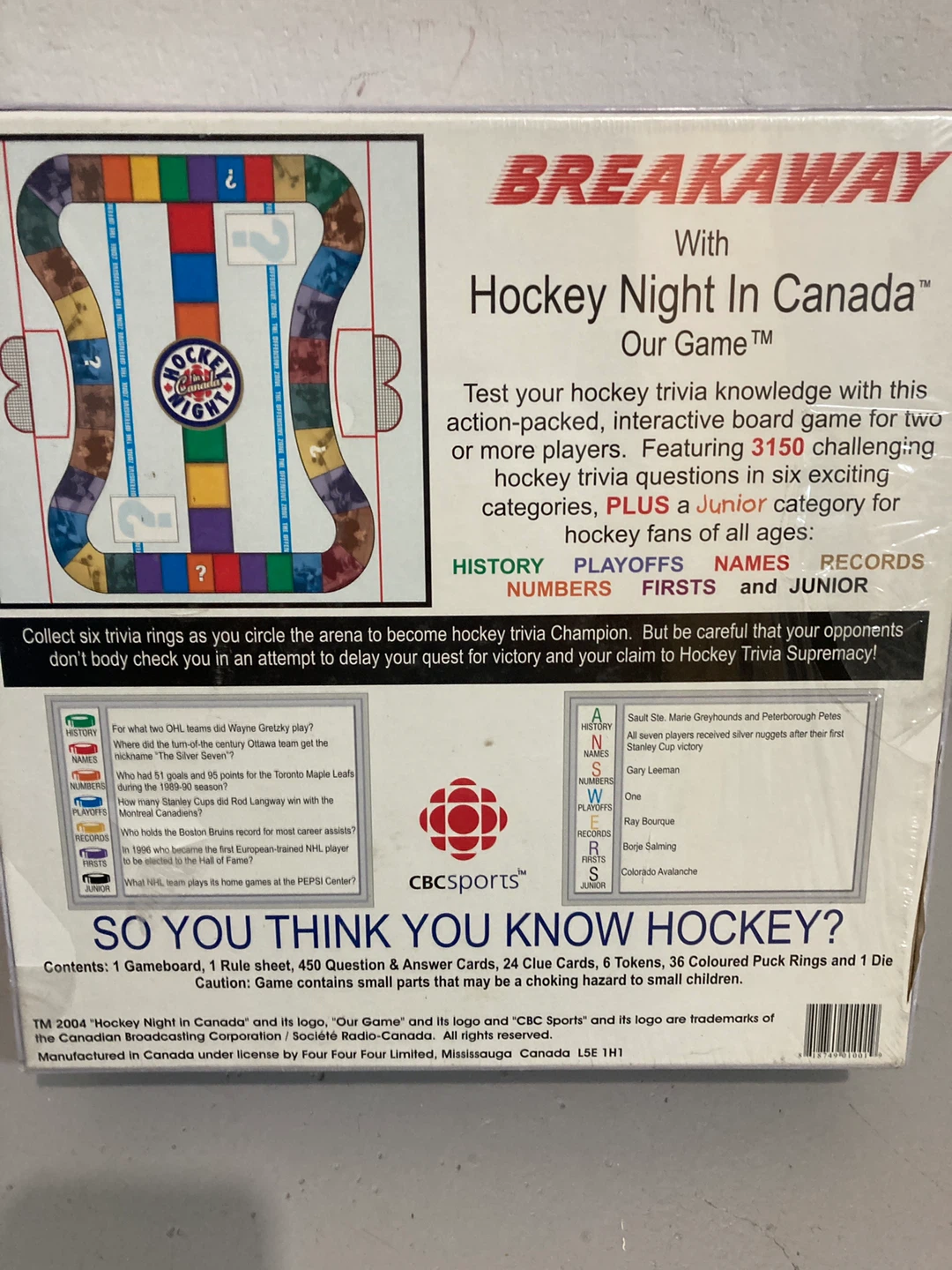 New -Hockey Night in Canada Board Game - photo 2