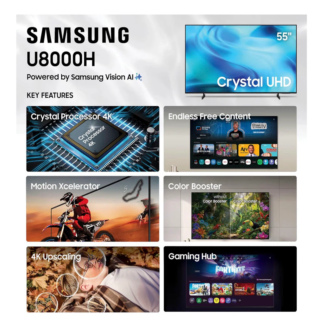 Samsung 55-Inch Class U8000H Series 4K Smart TV, 2026 - photo 3