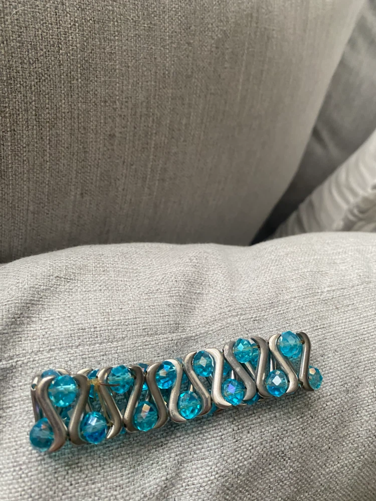 Blue Beaded Stretchy Bracelet - photo 3